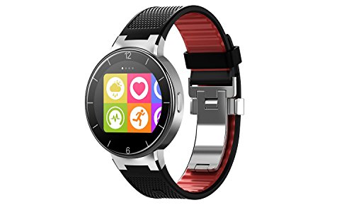 Alcatel Onetouch Watch mit langem Armband schwarz-rot