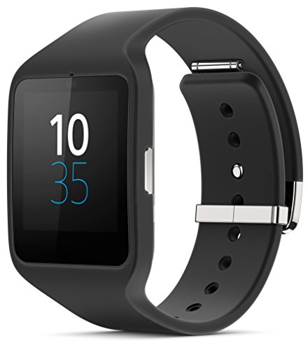 Sony Mobile SWR50 SmartWatch 3 Fitness- und Aktivitätstracker Armband Kompatibel mit Android 4.3+ Smartphones - Schwarz