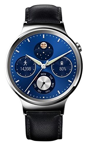 Huawei Watch Classic mit Lederband in silber