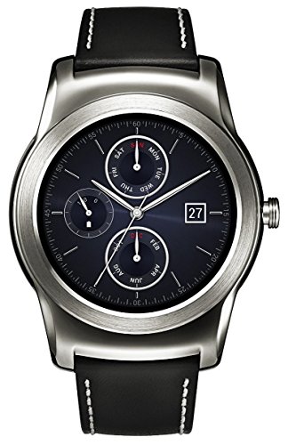 LG Watch Urbane Smartwatch (3,3 cm (1,3 Zoll) P-OLED Display, Android Wear) silber