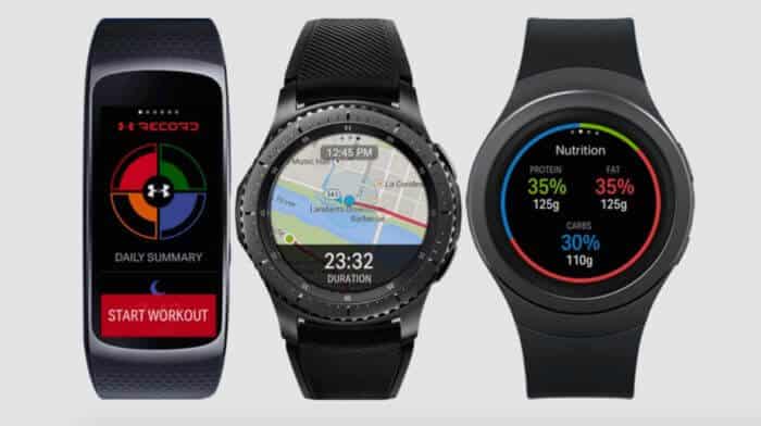 Samsung Gear S2 und Gear S3 mit Apps von Under Armour