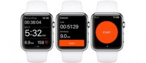 Apple Watch Series 2 mit Apps von Strava