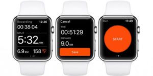 Apple Watch Series 2 mit Apps von Strava