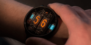 NIWA Nixie-Tube Steampunk-Smartwatch